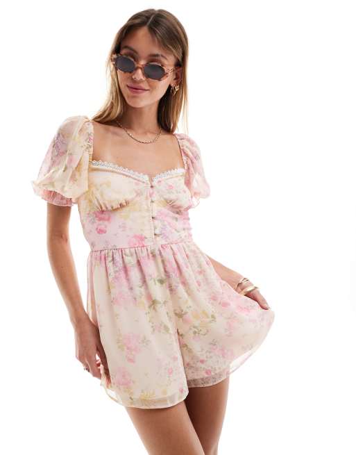 ワンピース soor ploom Ines Romper Flower Ribbon 7y soor ploom Ines Romper Flower Ribbon 2y