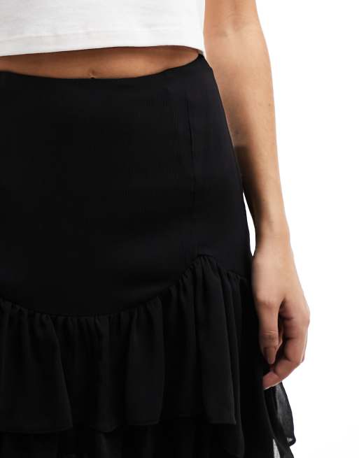 Chiffon hi lo outlet maxi skirt