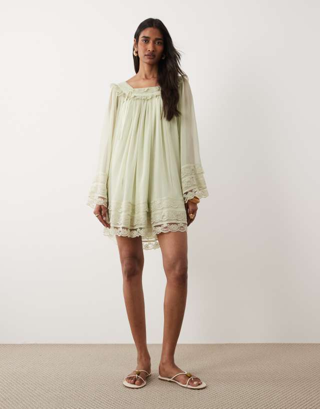 Miss Selfridge - Mini Dress - Women - Nylon/Polyester - 10 US