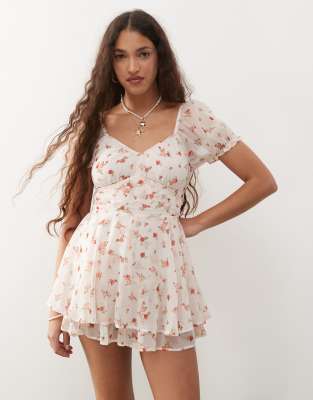 Miss Selfridge Chiffon Rara Mini Romper