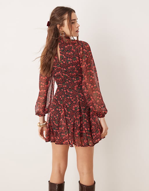 Shelly Shirred One Sleeve Dress Shelly Shirred One Sleeve Dress