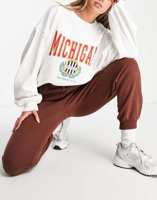 Missguided michigan online sweatshirt