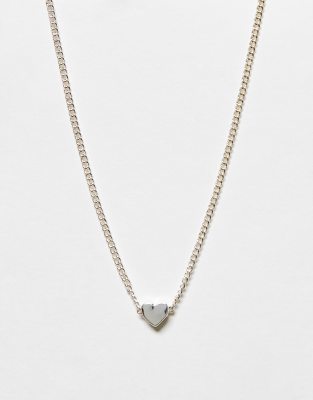 Miss Selfridge choker necklace in silver