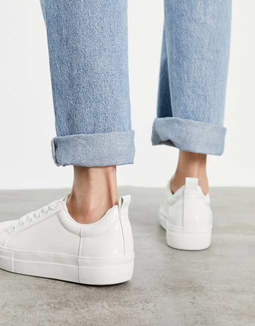 Miss selfridge hot sale white trainers