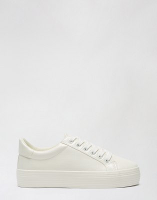 white bulky trainers