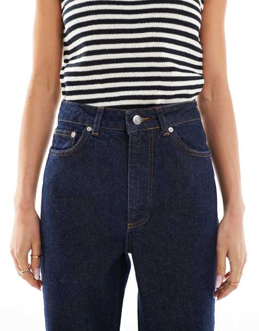 Miss Selfridge – Ciemnoniebieskie jeansy z prostymi nogawkami, 4 z 5