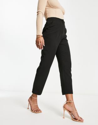 Shop Miss Selfridge Cigarette Pants In Black