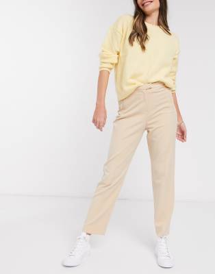 Miss Selfridge cigarette pants in camel 