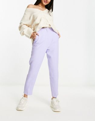 Miss Selfridge cigarette trouser in lilac