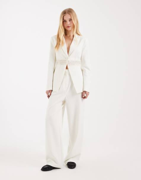 Miss Selfridge co-ord in ivory - view 1