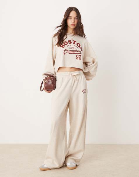 Miss Selfridge - Co-ord set met Boston-print in gemêleerd lichtbeige - view 1