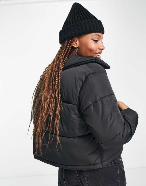 Miss selfridge padded jacket in clearance black