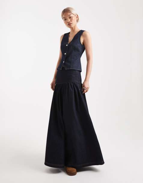 Miss Selfridge - Coordinato in denim indaco - view 1