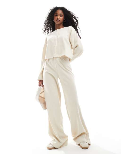 Miss Selfridge - Coordinato morbido color avorio