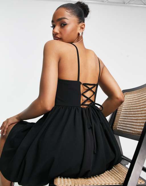 Black 2024 puffball dress