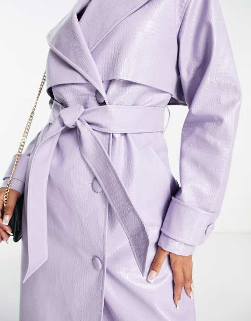 Light purple 2025 trench coat