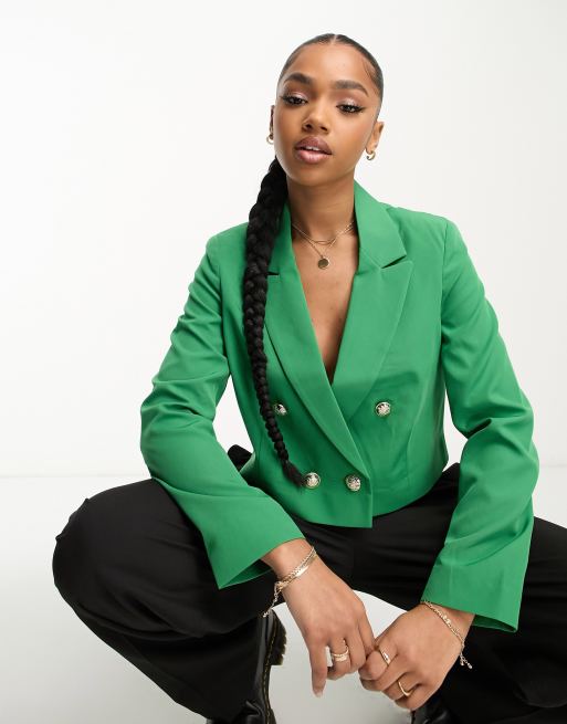 Cropped 2024 military blazer