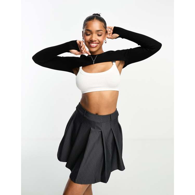 Crop Top H&M Taille XS - Bleu - Style Maille - Occasion Très Bon état - Court Et Tendance