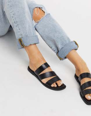 miss black sandals