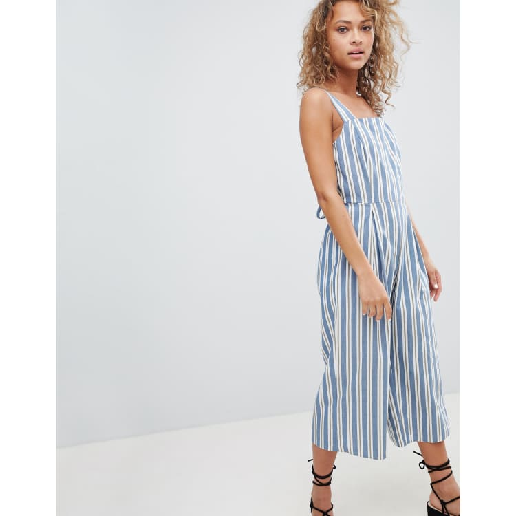 Miss selfridge stripe hot sale jumpsuit