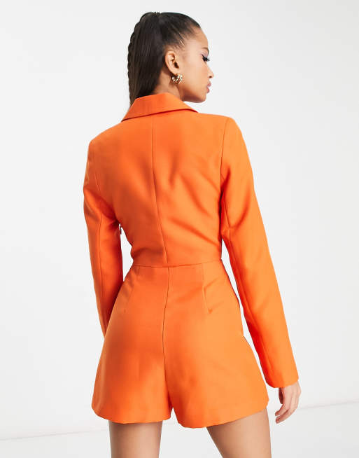 Miss selfridge orange jumpsuit on sale