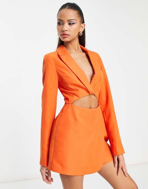 Orange cheap blazer playsuit