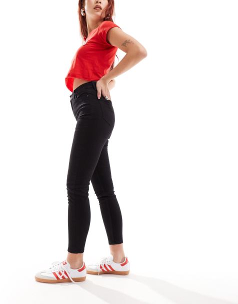 Miss Selfridge – Czarne jeansy o obcisłym kroju - view 1