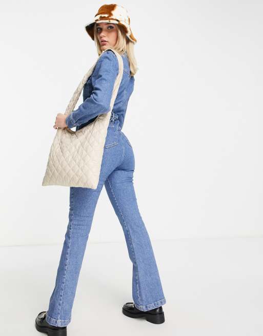 Miss selfridge store denim jumpsuit