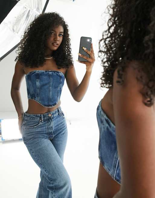 DENIM CORSET