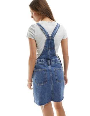 white christmas dresses Nudie Jeans】Inger Utility Denim Dungarees Dress Blue – Blue Beach Denim main image 0