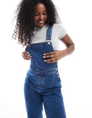 Miss Selfridge Denim Overalls-blue In Blue