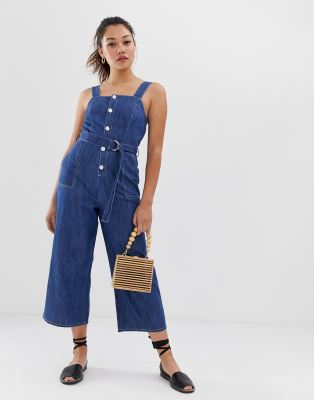 miss selfridge pinafore jumpsuit