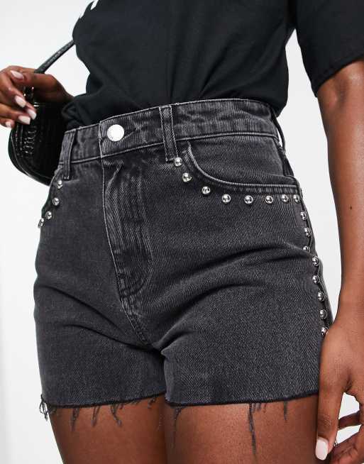 Studded cheap denim shorts