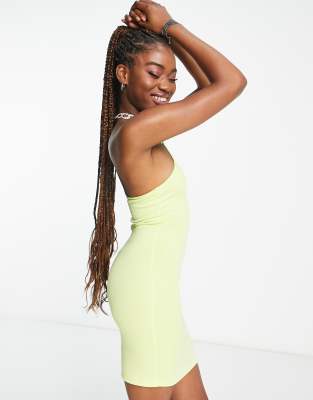 Neon Green Halter Dress