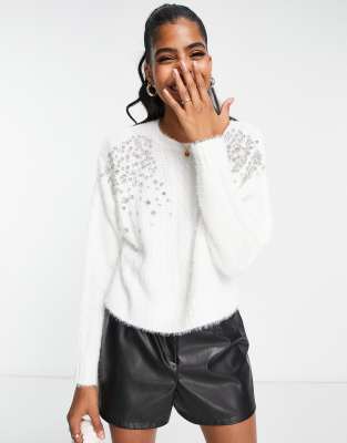 Miss selfridge off the shoulder jumper best sale