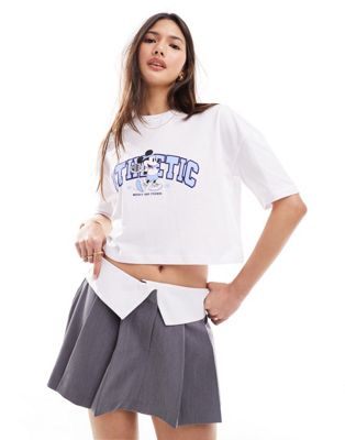 Miss Selfridge disney tee with athletic mickey mouse graphic