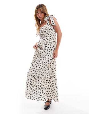 Shop Miss Selfridge ditsy floral shirred maxi dress Online – Trendy & Affordable Fashion
