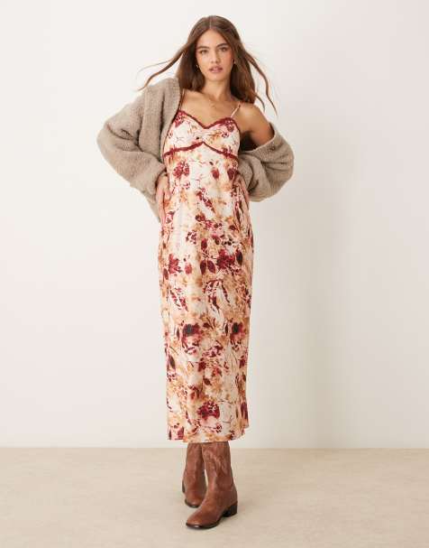 Miss Selfridge – Djurmönstrad slipklänning i maxilängd - view 1
