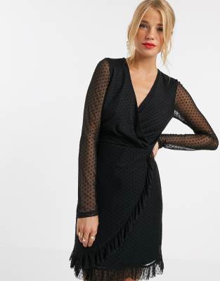 asos dobby mesh dress