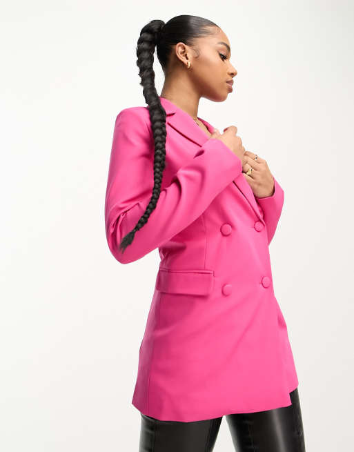 Pink single breasted store coat