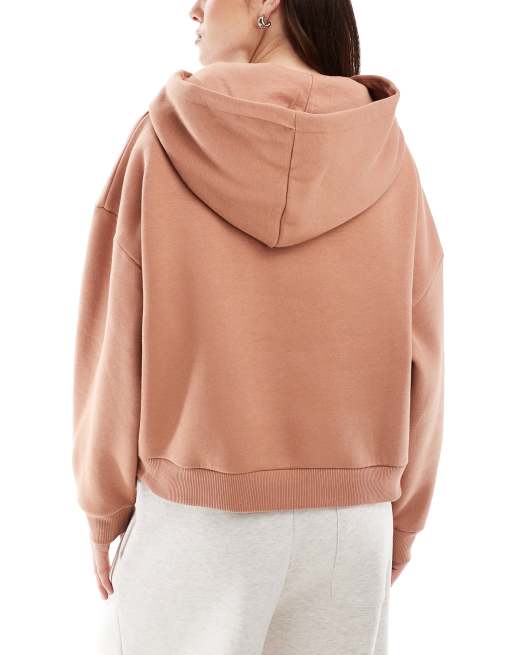 Miss Selfridge drop shoulder hoodie in ginger ASOS