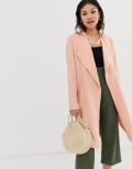 [Miss Selfridge] Miss Selfridge duster coat in pink-Yellow 6 Pink