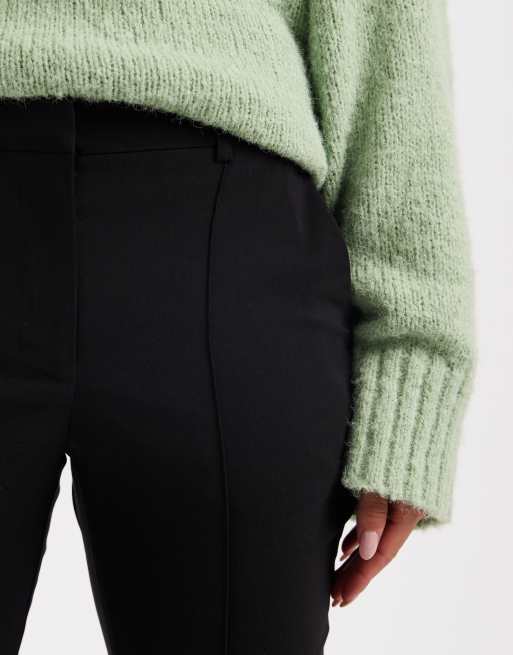 Miss Selfridge - Elegante broek van bengaline in zwart, deel van co-ord set, 5 van 5