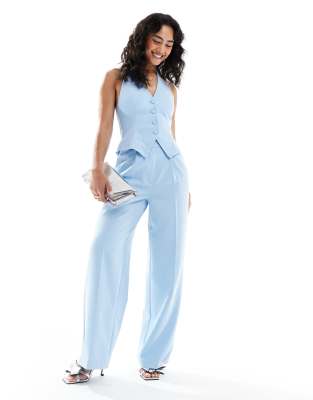 Miss Selfridge - Elegante, gerade geschnittene Hose in Hellblau, Kombiteil