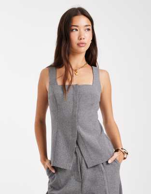 Miss Selfridge - Elegantes Korsett-Oberteil in Grau, Kombiteil