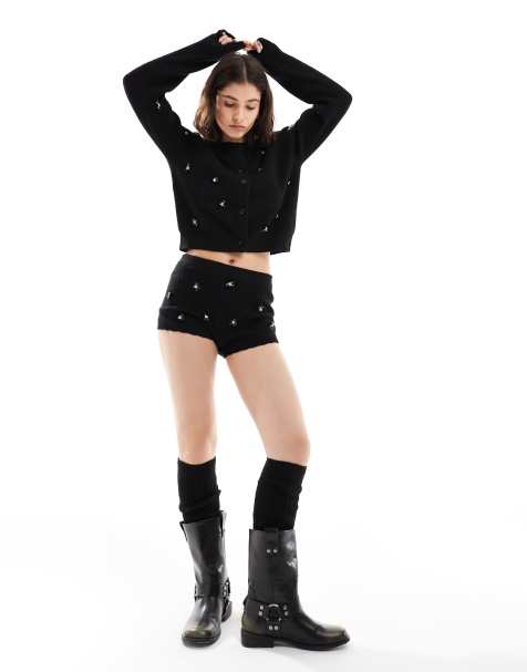 Miss Selfridge embellished knit cardigan set - view 1