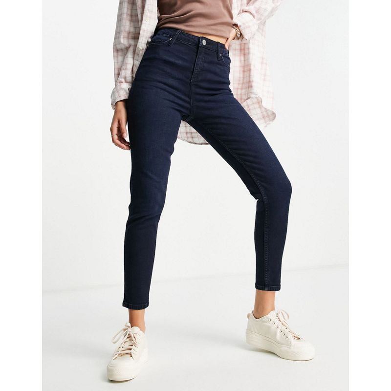 Jeans Donna Miss Selfridge - Emily - Jeans skinny a vita alta alla caviglia blu nero 