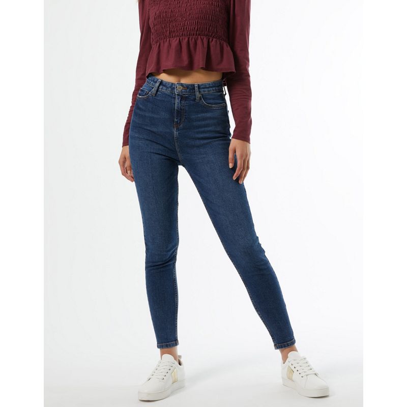 o4Z7w Jeans Miss Selfridge - Emily - Jeans skinny a vita alta lavaggio blu scuro
