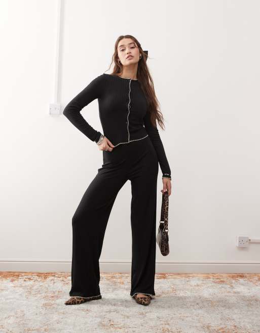 Miss Selfridge - Ensemble en jersey au point de feston