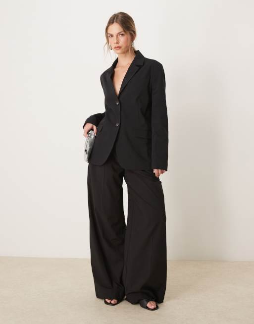 Miss Selfridge essential oversized blazer in black ASOS